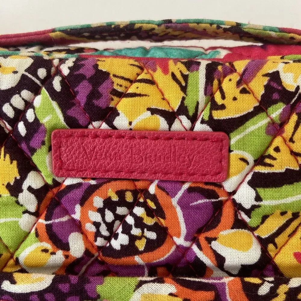 Vera Bradley Commuter Tablet Tamer Organizer Bag RUMBA Pink Travel iPad Floral